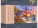 Puzzle en Bois - Sunset at Golden Gate