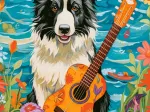 Chien, Guitare et Mer