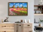 Les Moulins Parmis les Tulipes