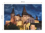 Château de Corvinilor Hunedoara la Nuit