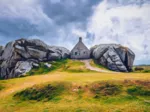 Maison entre les rochers, Bretagne