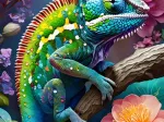 Caméléon Coloré