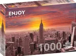 Sunset Over New York Skyline
