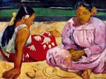 Paul Gauguin : Tahitiennes sur la plage