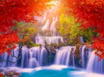 Thee Lor Su Waterfall in Autumn, Thailand