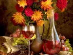 Dahlias and Wine