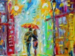 Rainy Romance in the City