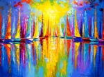 Rainbow Sailboats