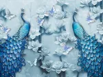Blue Peacocks