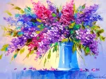 Bouquet of Lilacs in a Vase