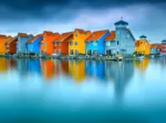 Maisons sur l'Eau, Groningue, Pays-Bas