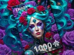 Gothic Flowers Portrait