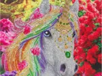 Crystal Art - Kit Broderie Diamant - Licorne