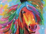 Crystal Art - Kit Broderie Diamant - Crinière au Vent