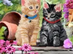 Crystal Art - Kit Broderie Diamant - Chaton