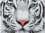 Crystal Art - Kit Broderie Diamant - Tigre des Neiges
