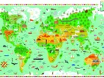 Puzzle d'observation + Poster + Livret - Tour du monde
