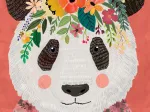 Floral Friends - Cuddly Panda