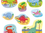 8 Puzzles - Dinosaures (4 à 16 Pièces)