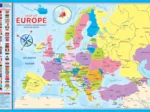 Carte de l'Europe (en anglais)