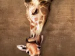 Pièces XXL - Giraffe Mother's Kiss