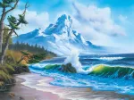 Montagne au Bord de la Mer