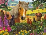 Mignons Visiteurs dans la Prairie