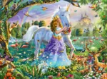 Princesse avec sa Licorne