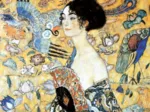 Puzzle en Bois Découpé à la Main - Gustav Klimt - La Dame À L'Eventail