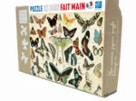 Puzzle en Bois Découpé à la Main - Papillons
