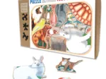 Puzzle en Bois Découpé à la Main - Animaux Familiers En Folie