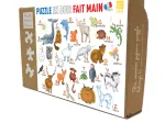 Puzzle en Bois Découpé à la Main - L'Alphabet Des Animaux