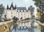 Puzzle en Bois Découpé à la Main - Azay Le Rideau