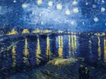 Puzzle en Bois Découpé à la Main - Vincent Van Gogh - La Nuit Etoilée