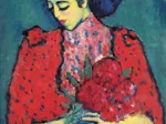 Puzzle en Bois Découpé à la Main - Alexandre Von Jawlensky - Fille Aux Pivoines, 1919
