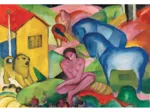 Puzzle en Bois Découpé à la Main - Franz Marc - Le Rêve