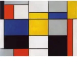 Puzzle en Bois Découpé à la Main - Mondrian - Composition 123