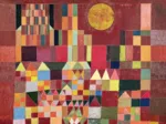 Puzzle en Bois Découpé à la Main - Klee : Chateau Et Soleil