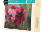 Puzzle en Bois Découpé à la Main - Sir Lawrence Alma-Tadema - Les Pivoines Japonaises