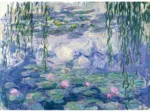 Puzzle en Bois Découpé à la Main - Monet : Nymphéas Et Saules