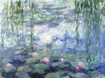 Puzzle en Bois Découpé à la Main - Monet : Nymphéas Et Saules