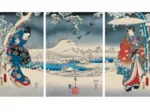 Puzzle en Bois Découpé à la Main - Hiroshige Utagawa : Le Conte De Genji