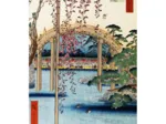 Puzzle en Bois Découpé à la Main - Hiroshige - Sanctuaire Kameido Tenjin