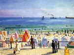 Puzzle en Bois Découpé à la Main - Albert Marquet - La Plage Des Sables D'Olonne