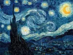Puzzle en Bois Découpé à la Main - Van Gogh : Nuit Étoilée