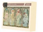 Puzzle en Bois Découpé à la Main - Alfons Mucha - Les Heures Du Jour