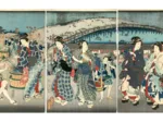 Puzzle en Bois Découpé à la Main - Utagawa Kunisada - La Fraîcheur Du Soir