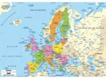 Puzzle en Bois Découpé à la Main - Carte D'Europe