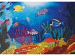 Puzzle en Bois Découpé à la Main - Poissons Tropicaux