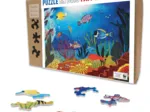 Puzzle en Bois Découpé à la Main - Poissons Tropicaux